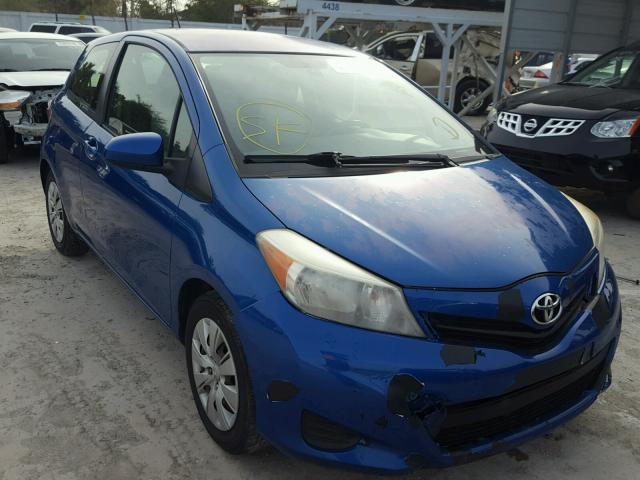 JTDJTUD32CD512623 - 2012 TOYOTA YARIS BLUE photo 1