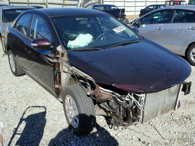 KNAFU4A27A5821457 - 2010 KIA FORTE EX MAROON photo 1