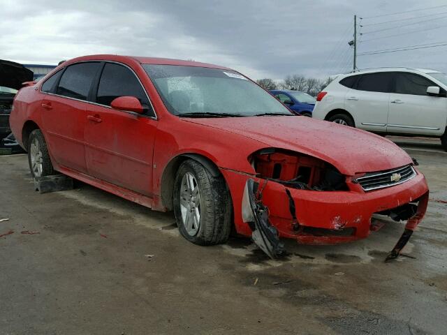 2G1WC57M991166048 - 2009 CHEVROLET IMPALA 2LT RED photo 1