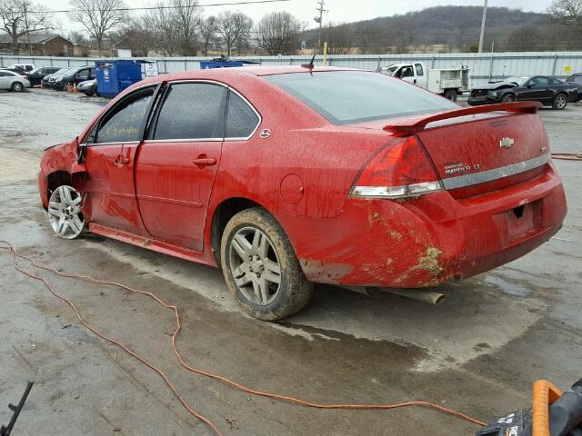 2G1WC57M991166048 - 2009 CHEVROLET IMPALA 2LT RED photo 3