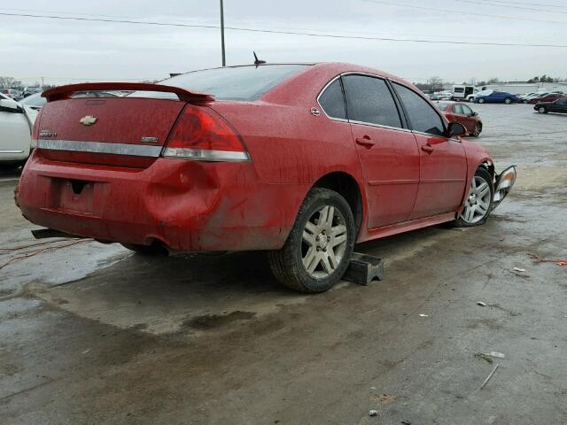 2G1WC57M991166048 - 2009 CHEVROLET IMPALA 2LT RED photo 4