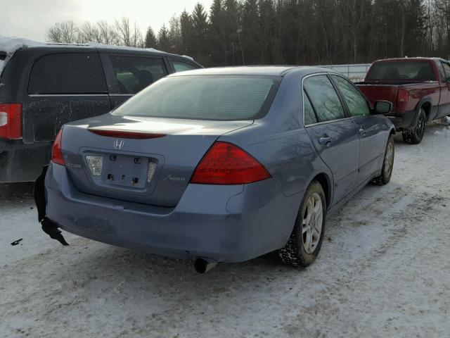 1HGCM55337A084029 - 2007 HONDA ACCORD SE BLUE photo 4