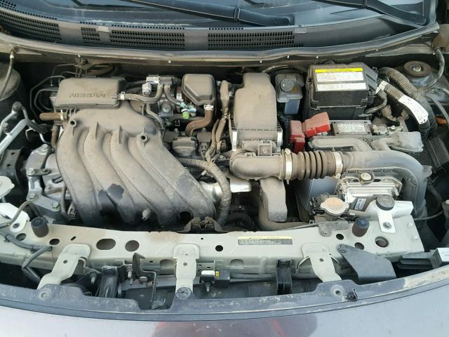 3N1CN7AP2FL822302 - 2015 NISSAN VERSA S GRAY photo 7