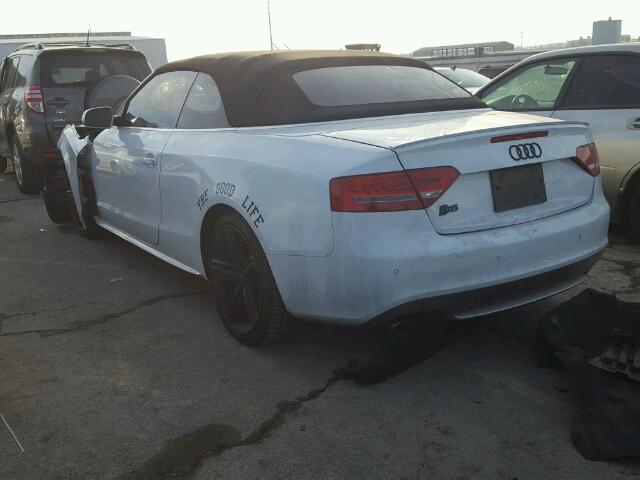 WAUVGAFHXCN007322 - 2012 AUDI S5 PRESTIG WHITE photo 3