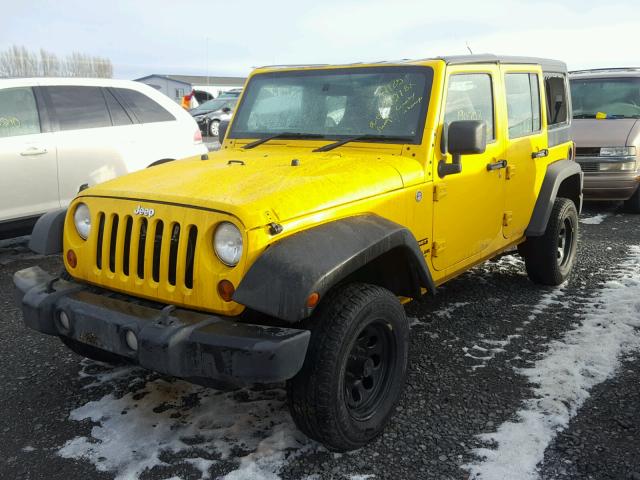 1J4BZ3H13BL545506 - 2011 JEEP WRANGLER U YELLOW photo 2