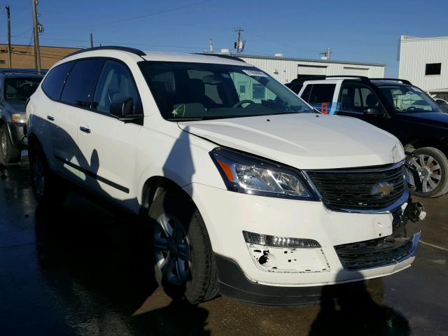 1GNKRFED4FJ289665 - 2015 CHEVROLET TRAVERSE L WHITE photo 1