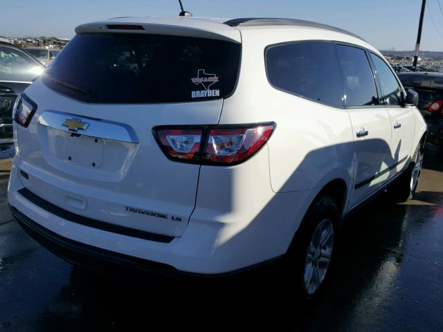 1GNKRFED4FJ289665 - 2015 CHEVROLET TRAVERSE L WHITE photo 4