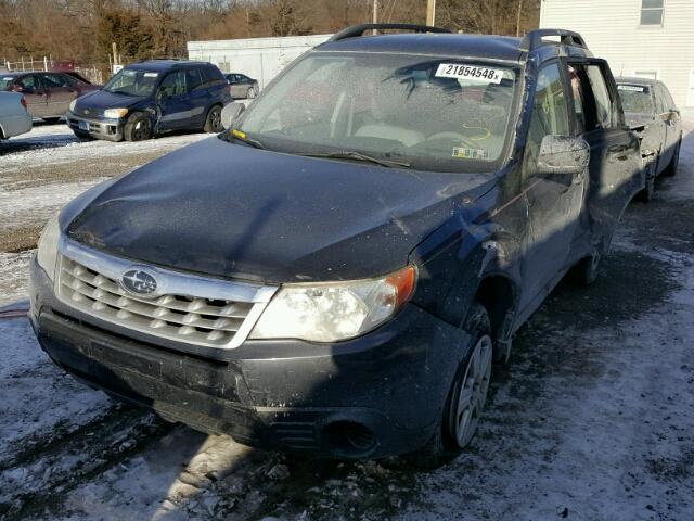 JF2SHABC5BH770618 - 2011 SUBARU FORESTER 2 BLACK photo 2