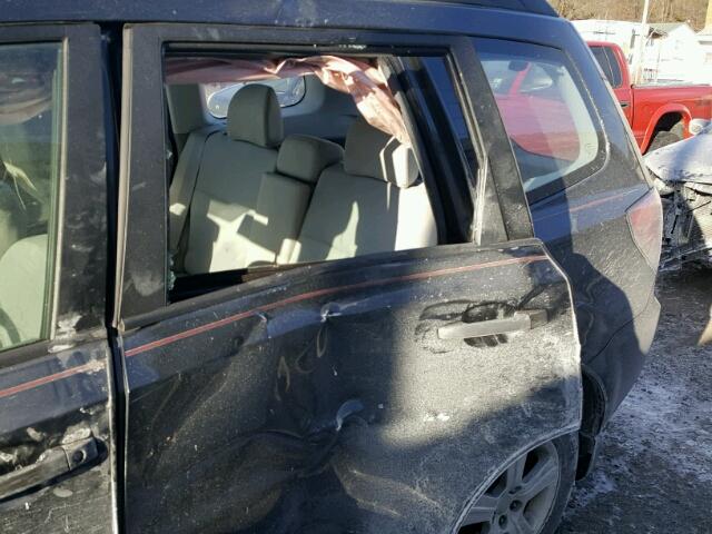 JF2SHABC5BH770618 - 2011 SUBARU FORESTER 2 BLACK photo 9