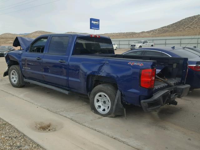 3GCUKPEH9EG415873 - 2014 CHEVROLET SILVERADO BLUE photo 3