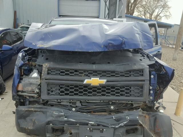 3GCUKPEH9EG415873 - 2014 CHEVROLET SILVERADO BLUE photo 7