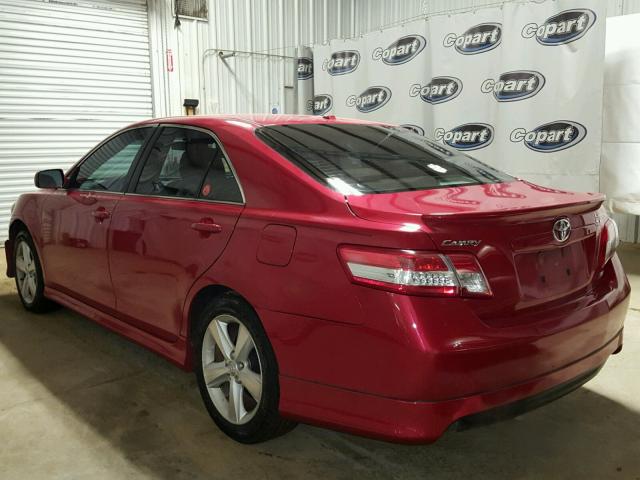 4T1BF3EK0AU049675 - 2010 TOYOTA CAMRY BASE MAROON photo 3