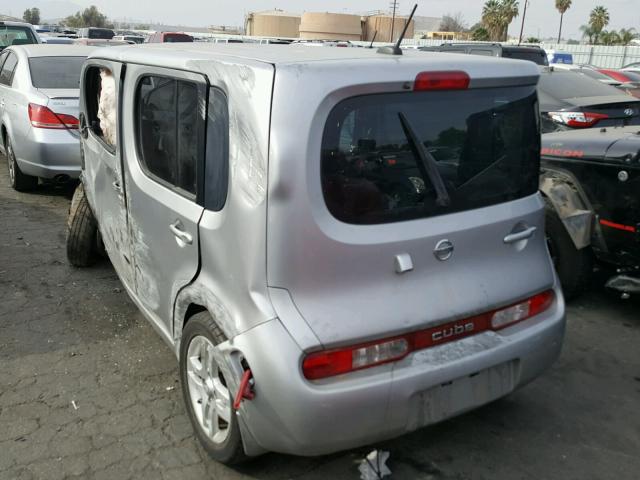 JN8AZ2KR0AT156478 - 2010 NISSAN CUBE BASE SILVER photo 3