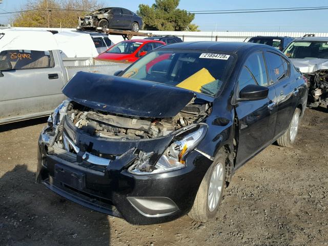 3N1CN7APXFL805036 - 2015 NISSAN VERSA S BLACK photo 2