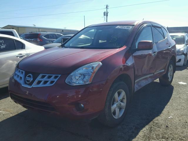 JN8AS5MV5DW125603 - 2013 NISSAN ROGUE S RED photo 2