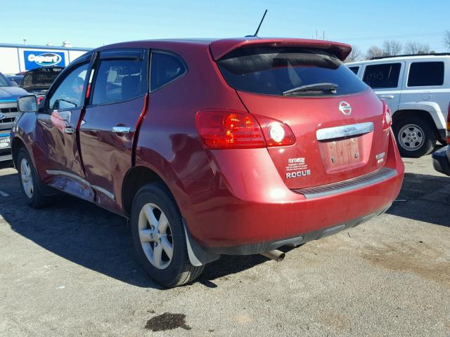 JN8AS5MV5DW125603 - 2013 NISSAN ROGUE S RED photo 3