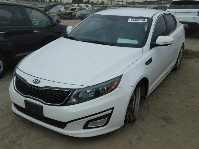 5XXGN4A74EG281468 - 2014 KIA OPTIMA EX WHITE photo 2