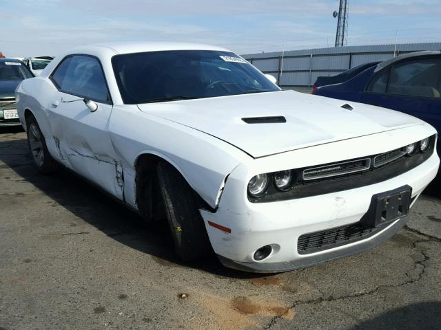 2C3CDZAGXFH720027 - 2015 DODGE CHALLENGER WHITE photo 1