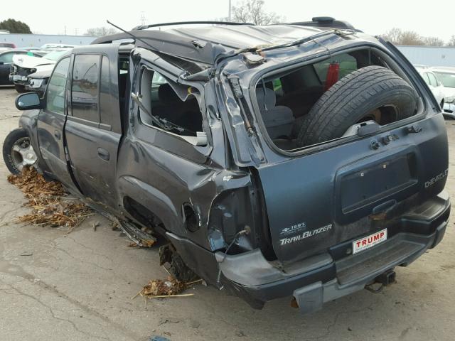 1GNET16S546139014 - 2004 CHEVROLET TRAILBLAZE GRAY photo 3