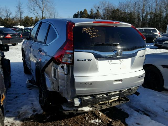 2HKRM4H4XGH696129 - 2016 HONDA CR-V SE SILVER photo 3