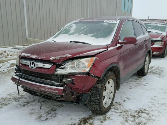 5J6RE48729L801066 - 2009 HONDA CR-V EXL RED photo 2