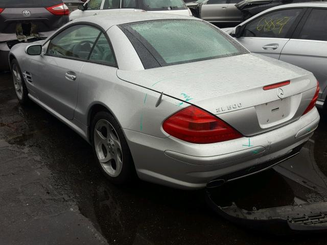 WDBSK75F34F067251 - 2004 MERCEDES-BENZ SL 500 SILVER photo 3