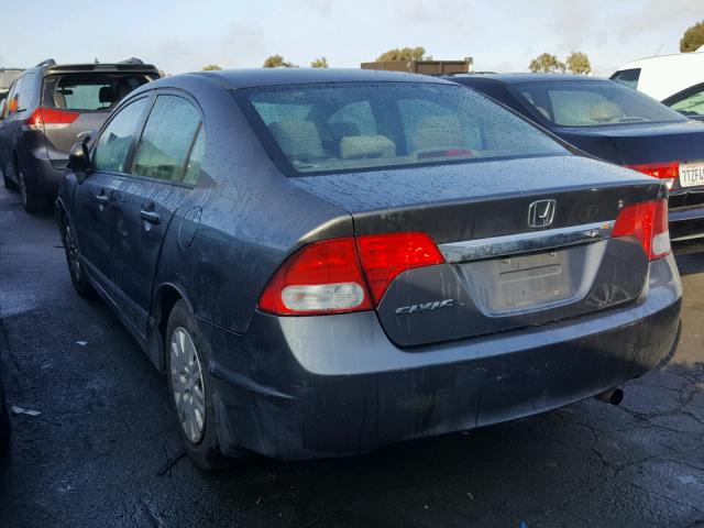 2HGFA16359H330936 - 2009 HONDA CIVIC VP GRAY photo 3