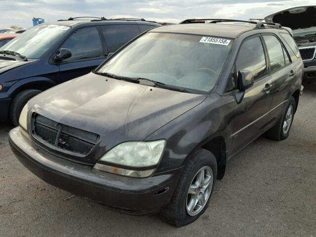 JTJGF10U920145821 - 2002 LEXUS RX 300 GRAY photo 2