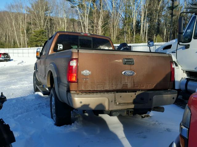 1FT8W3BT6CEA46854 - 2012 FORD F350 SUPER BROWN photo 3