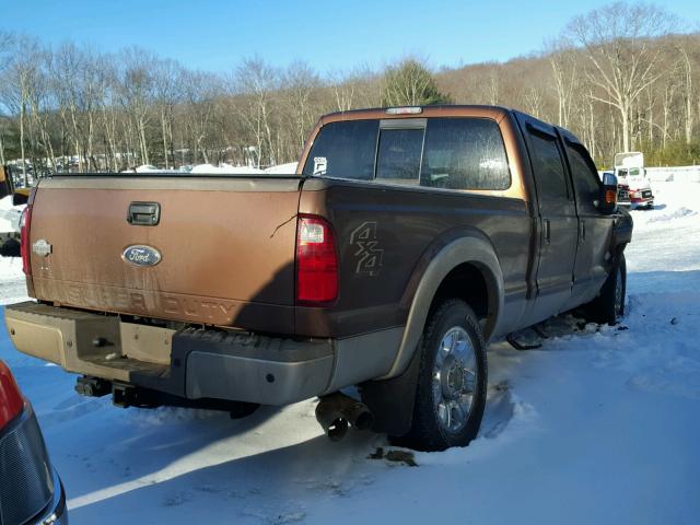 1FT8W3BT6CEA46854 - 2012 FORD F350 SUPER BROWN photo 4