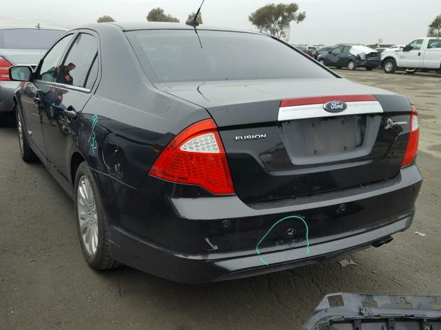 3FADP0L35AR244673 - 2010 FORD FUSION HYB BLACK photo 3