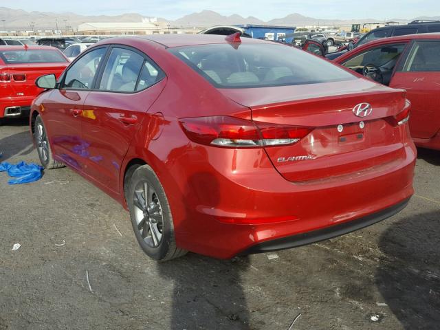 5NPD84LF9JH251850 - 2018 HYUNDAI ELANTRA SE RED photo 3