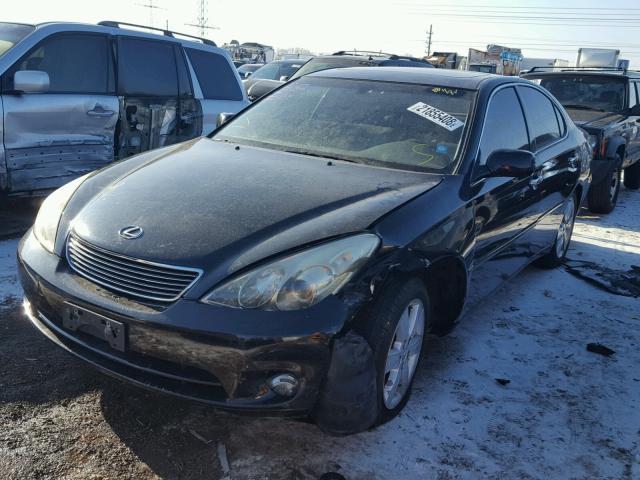 JTHBA30G055061748 - 2005 LEXUS ES 330 BLACK photo 2