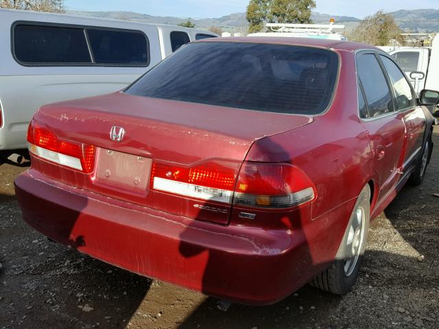 1HGCG16551A063917 - 2001 HONDA ACCORD EX RED photo 4