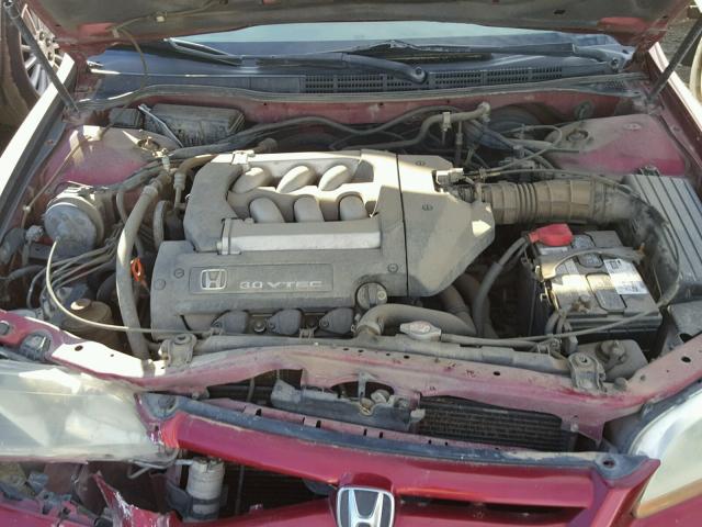 1HGCG16551A063917 - 2001 HONDA ACCORD EX RED photo 7