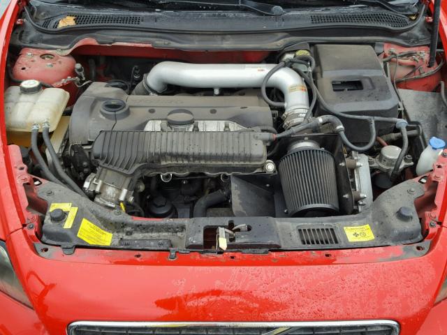 YV1MS682152052540 - 2005 VOLVO S40 T5 RED photo 7