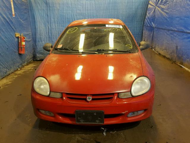 1B3ES56C72D588006 - 2002 DODGE NEON ES RED photo 9