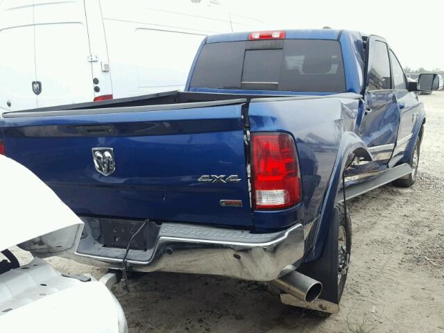 3D73Y3HL7BG622976 - 2011 DODGE RAM 3500 BLUE photo 4