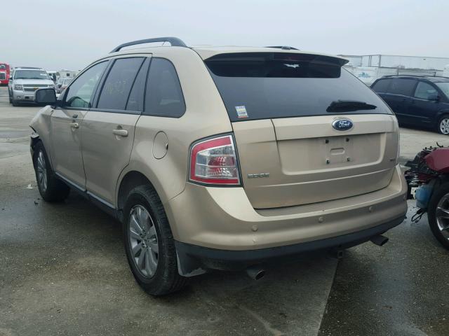 2FMDK38C57BB25785 - 2007 FORD EDGE SEL TAN photo 3