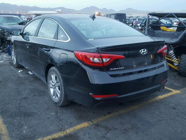 5NPE24AF3HH586461 - 2017 HYUNDAI SONATA SE BLACK photo 3