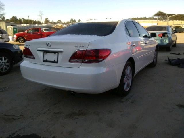 JTHBA30G565168943 - 2006 LEXUS ES 330 WHITE photo 4