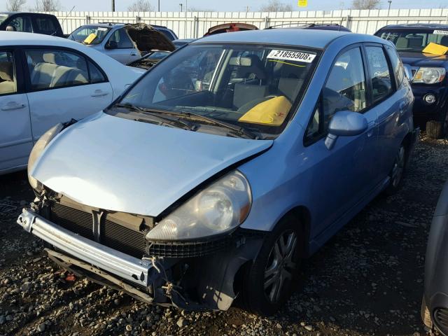 JHMGD38668S041809 - 2008 HONDA FIT SPORT BLUE photo 2