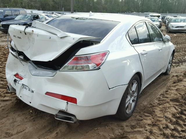 19UUA8F52AA020215 - 2010 ACURA TL WHITE photo 4