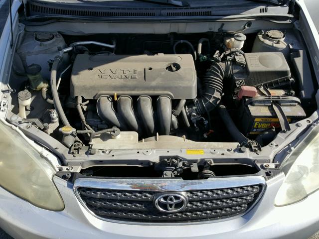 1NXBR32E75Z479053 - 2005 TOYOTA COROLLA CE SILVER photo 7