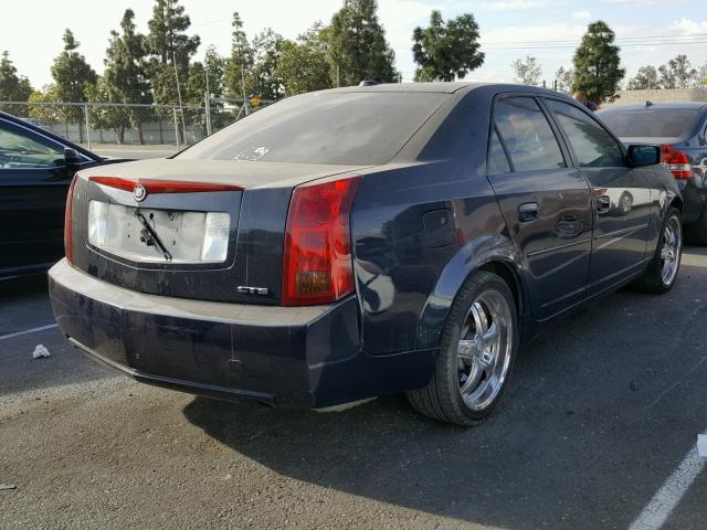 1G6DM577840157399 - 2004 CADILLAC CTS BLUE photo 4