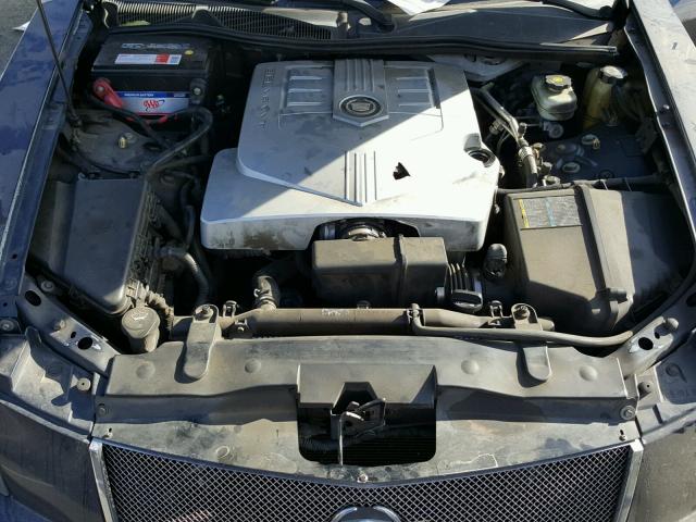 1G6DM577840157399 - 2004 CADILLAC CTS BLUE photo 7