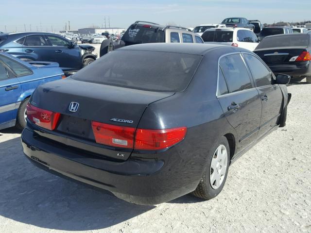 3HGCM56455G709973 - 2005 HONDA ACCORD LX BLACK photo 4