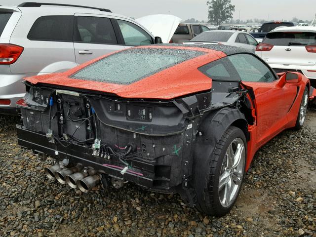 1G1YF2D73G5117811 - 2016 CHEVROLET CORVETTE S RED photo 4