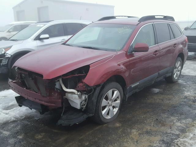 4S4BRBKCXB3363811 - 2011 SUBARU OUTBACK 2. BURGUNDY photo 2