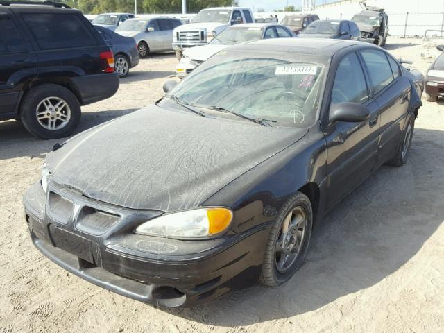 1G2NW52E43C259379 - 2003 PONTIAC GRAND AM G BLACK photo 2